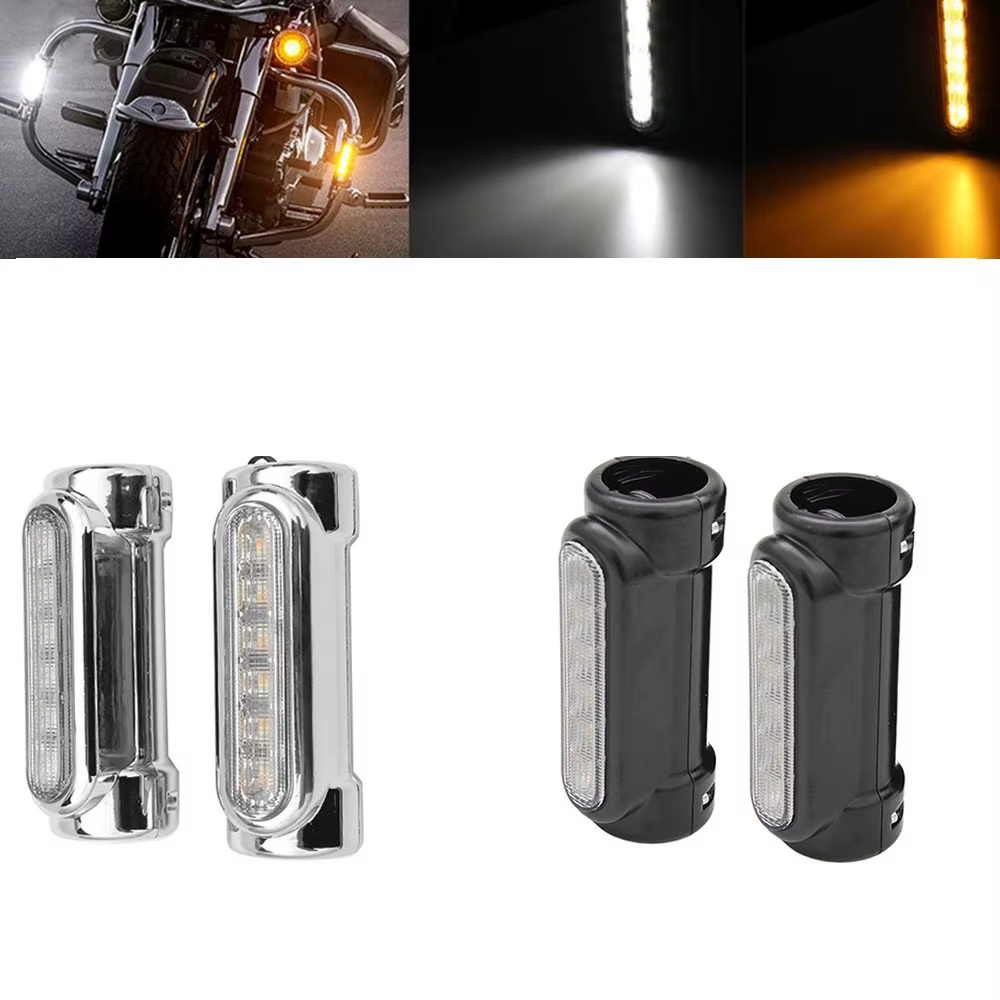 Lampe de signalisation pour Harley, accessoires moto, clignotants, lampe de protection contre les chocs, lumière de signalisation, éclairage de conduite pour Harley