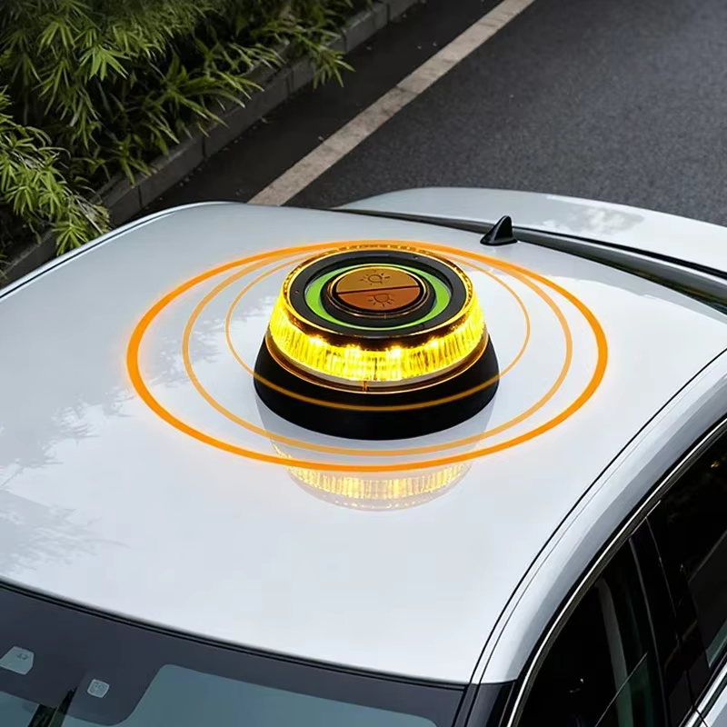 Feu de signalisation d'urgence pour voiture, haute luminosité, lampe de toit, adsorption magnétique, lampe stroboscopique clignotante, signal de sécurité nocturne