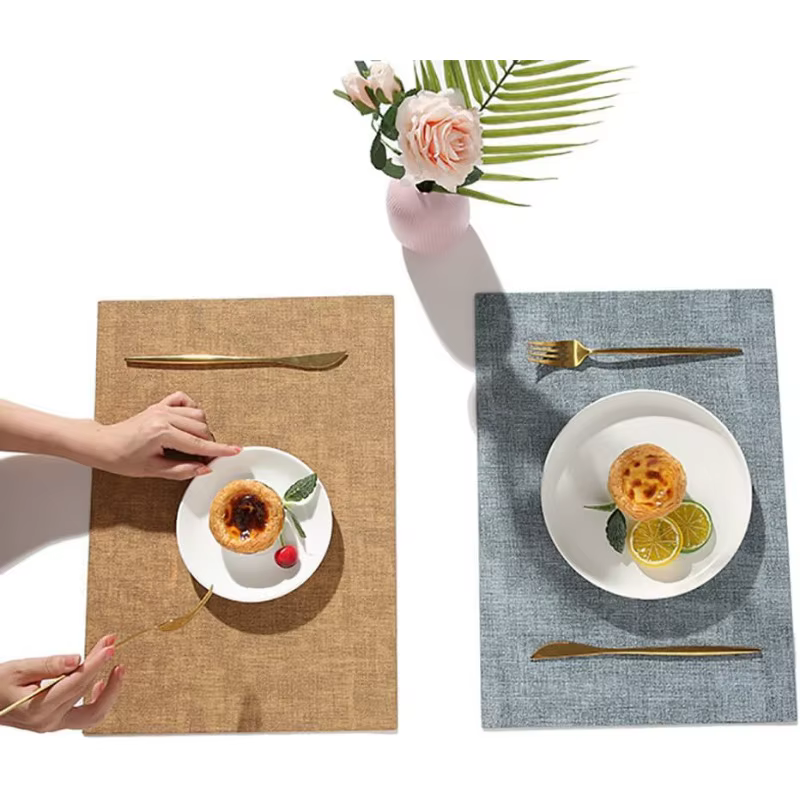 Napperon, napperons Double face en simili cuir – Tapis de table de style nordique pour la maison et le restaurant