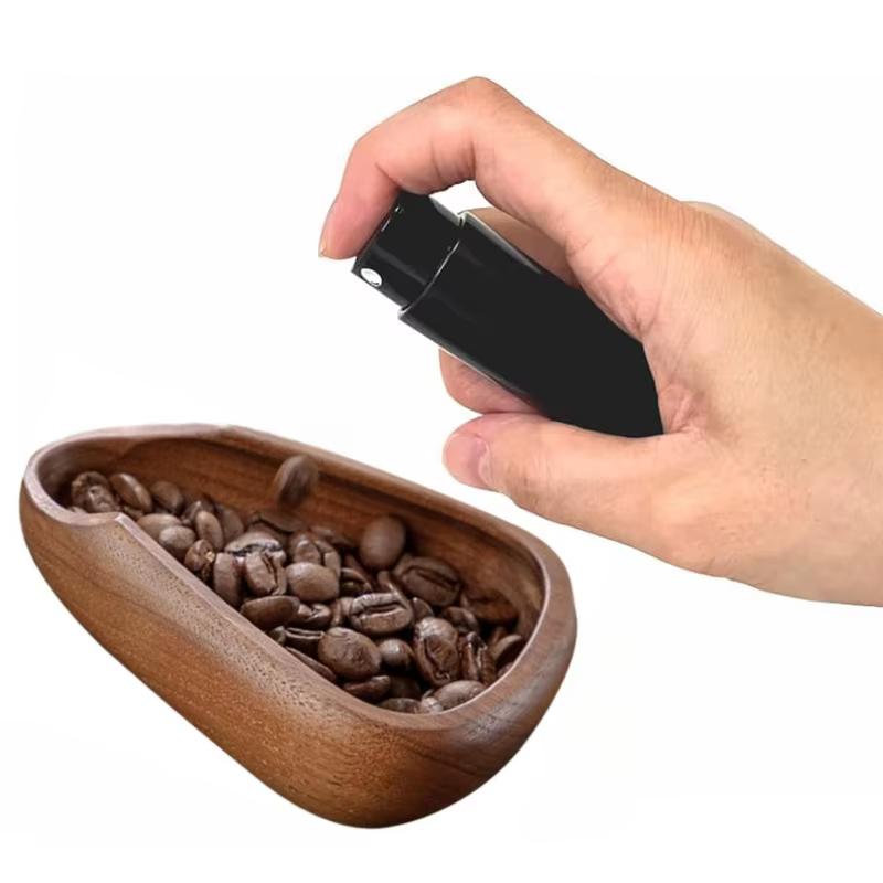 Tasse doseuse de grains de café en bois multifonctionnelle et flacon pulvérisateur léger