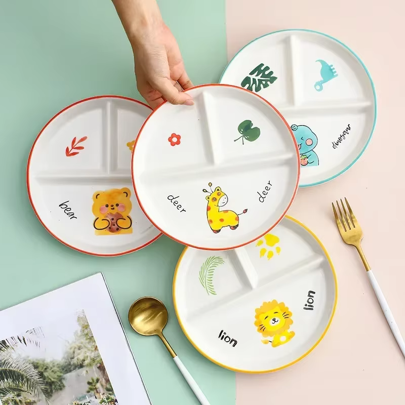 Assiette de service en céramique pour enfants