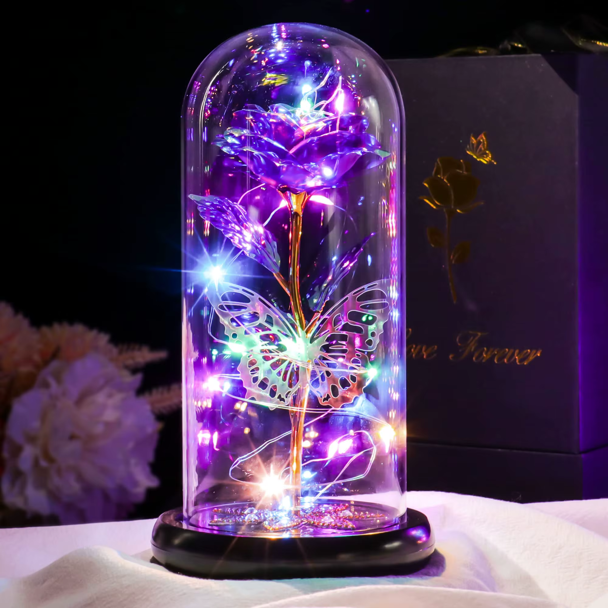 Galactic Glass roses, cristal éternel