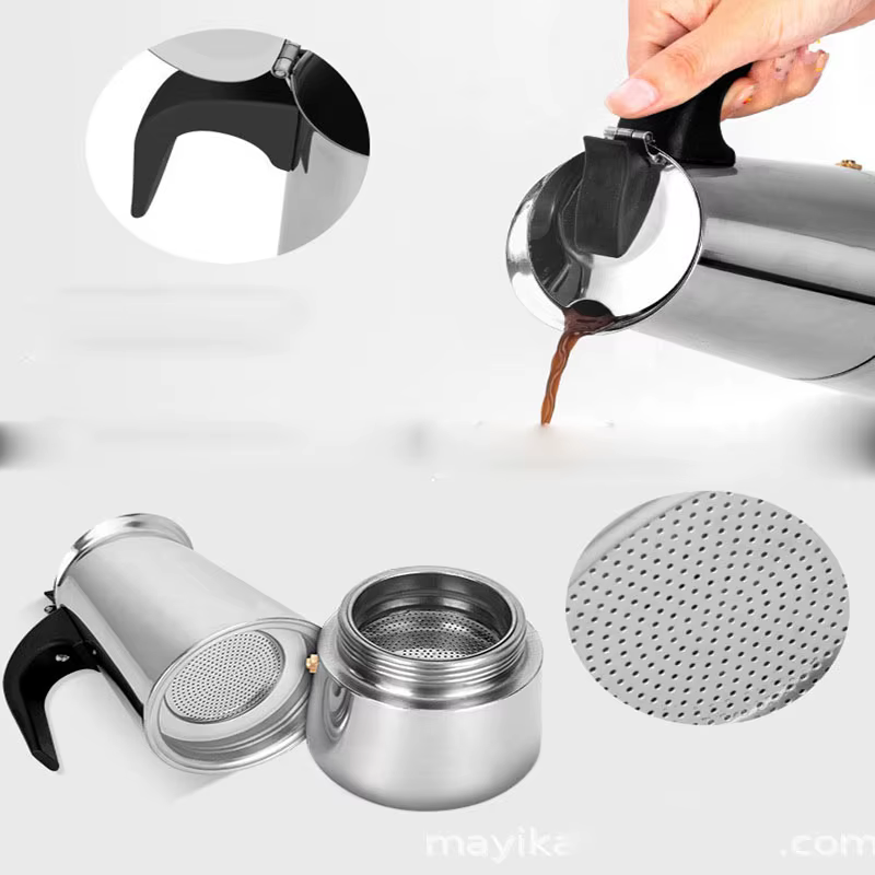 Cafetière en acier inoxydable moka expresso Latte