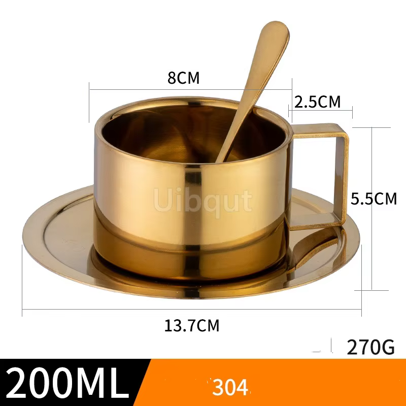 Petite tasse en acier inoxydable de 180ml/200ml