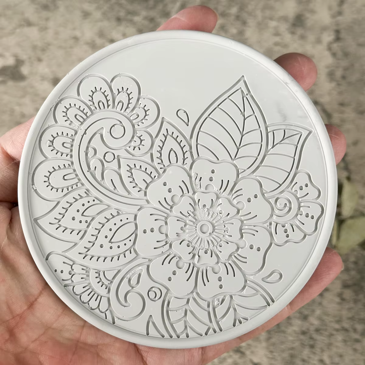 Moule rond en Silicone pour dessous de verre