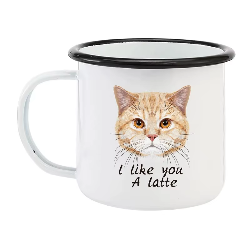 Tasse à café en émail personnalisée