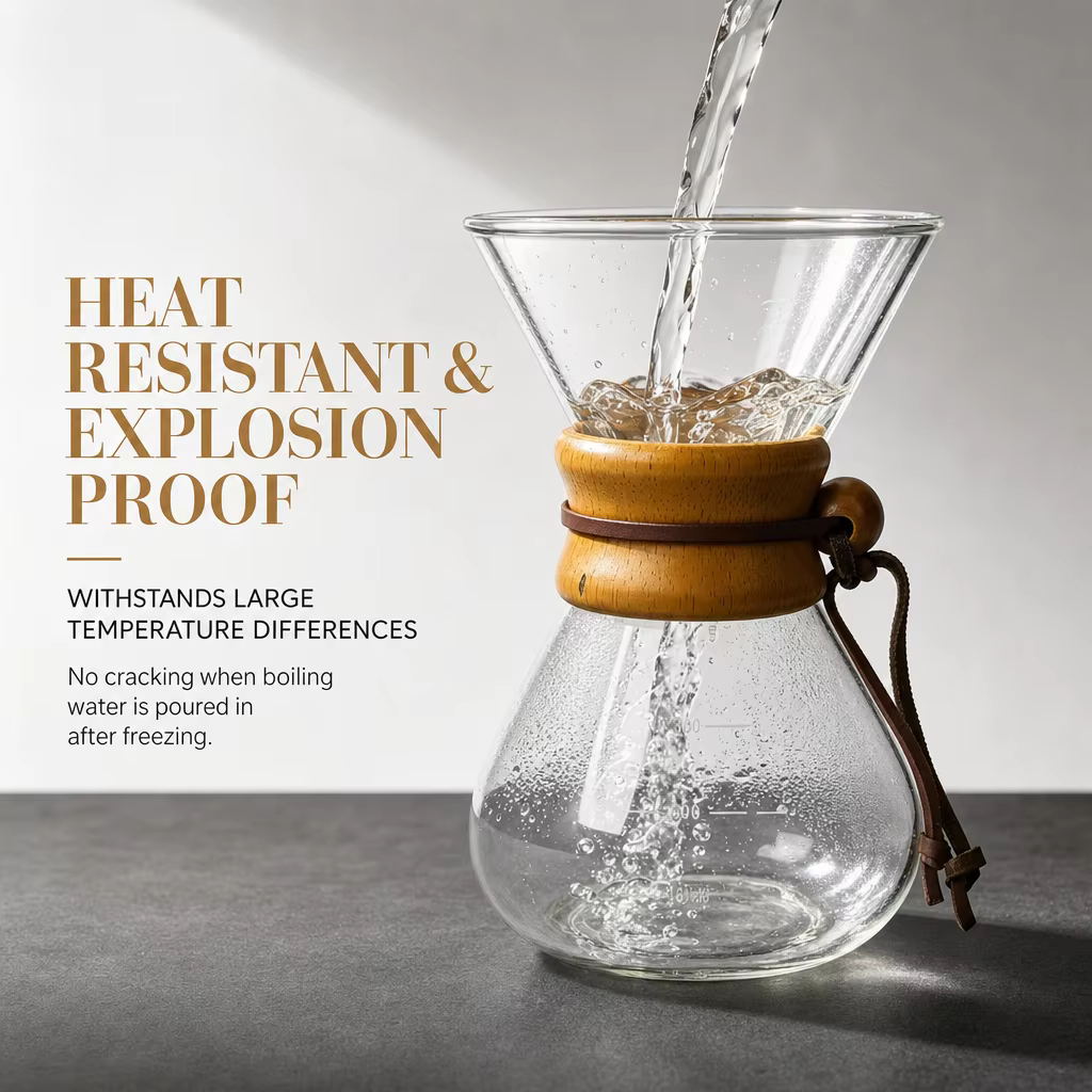 Cafetière à filtre style Chemex