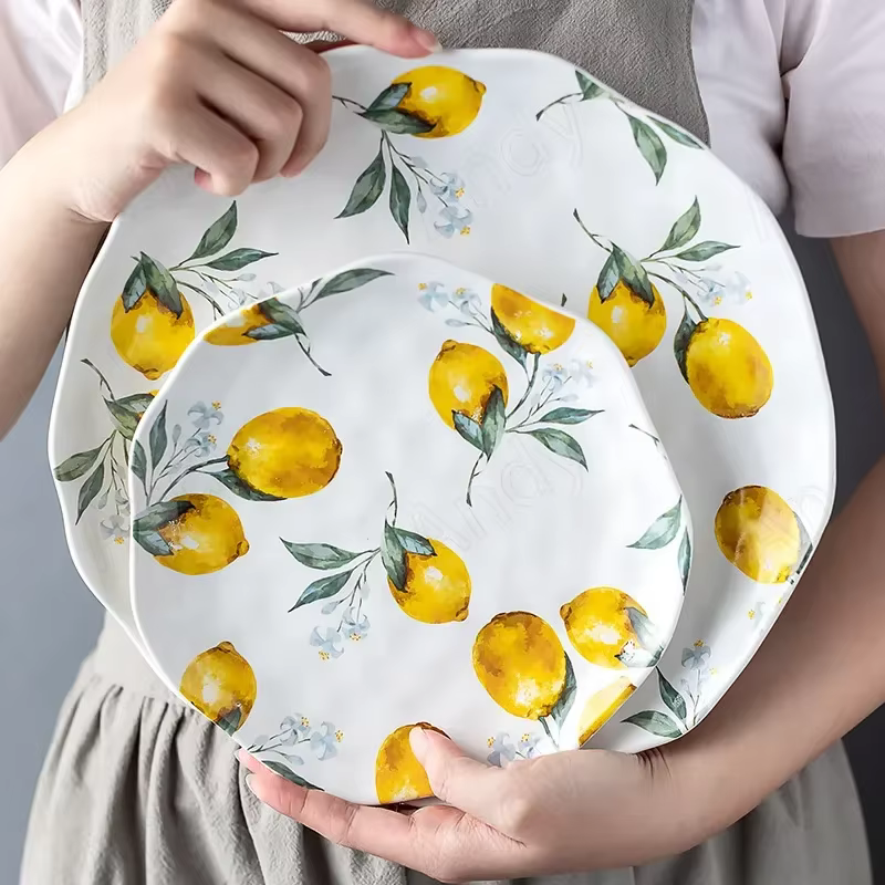 Assiette en céramique européenne créative