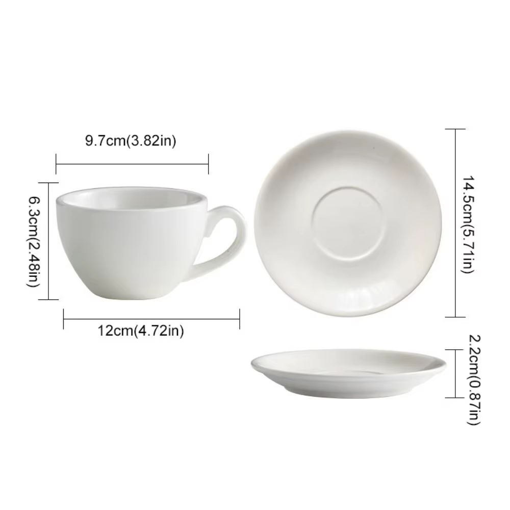 Tasse à café minimaliste en céramique de 220ml