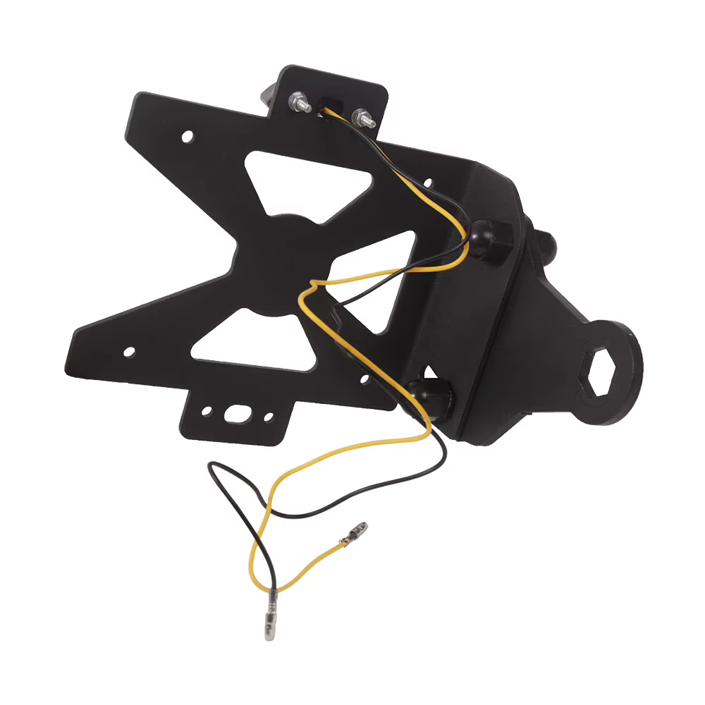 Cafe Racer pour BMW K100 K 100 nouveau support de plaque d'immatriculation de moto éliminateur latéral Kit de rangement de Page cadre de plaque d'immatriculation avec lumière