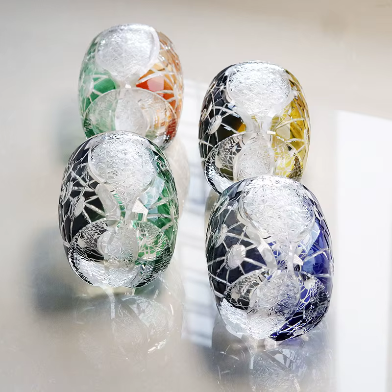 Verre à whisky en cristal japonais fait à la main