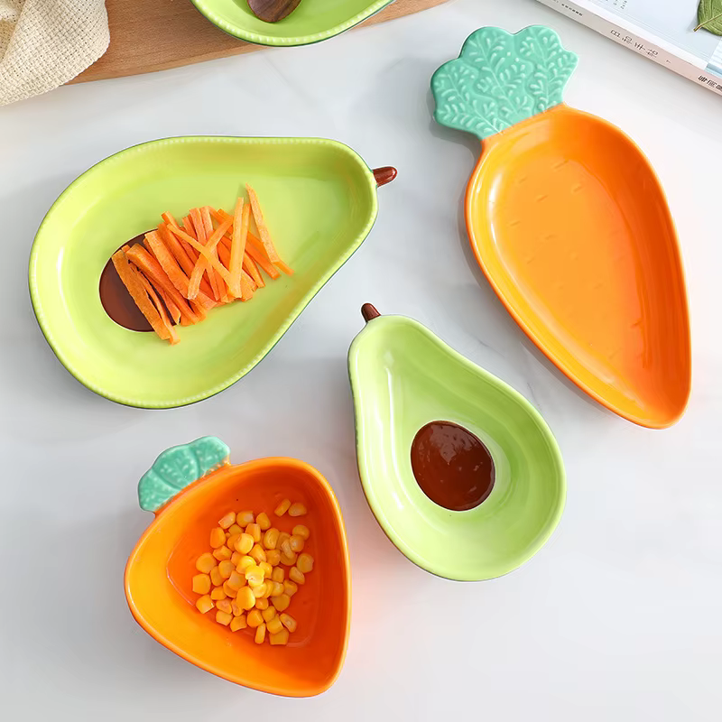 Assiette à salade en céramique créative