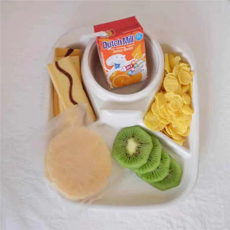 Assiette divisée pour petit déjeuner de 21cm