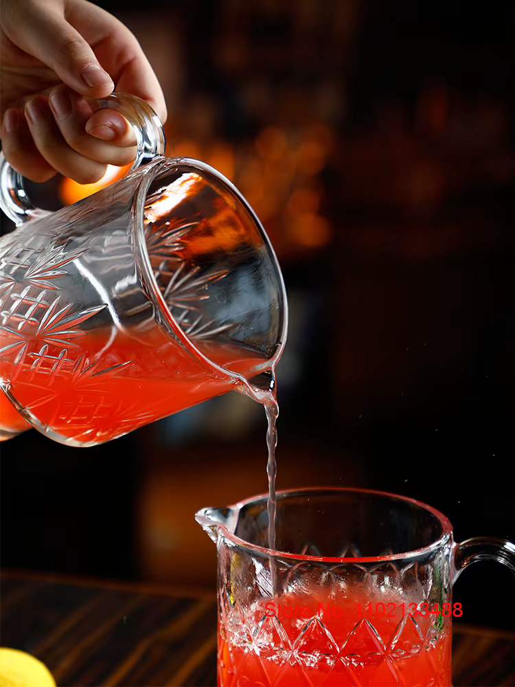Tasse à Cocktail en verre sans plomb avec poignée