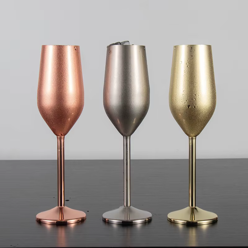 Flûte à Champagne en acier créative