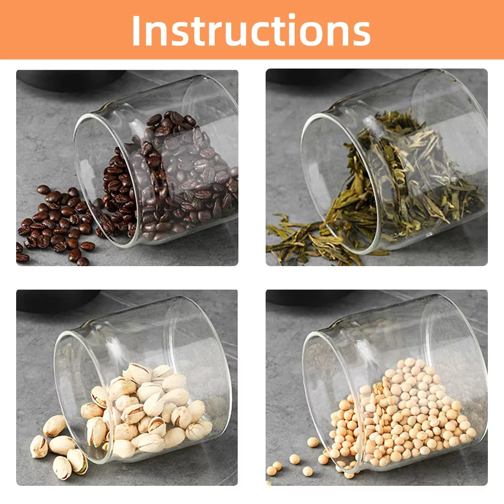 Pot scellé sous vide, bouteille de stockage de grains de café