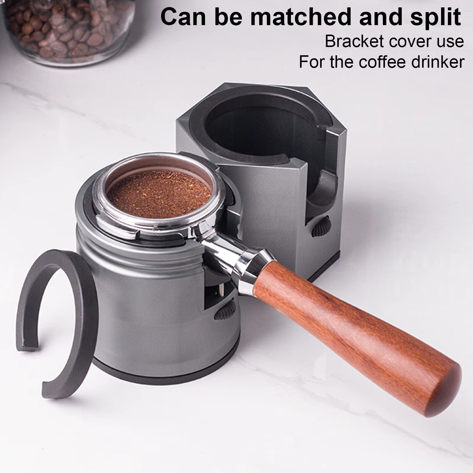 Poignée de café universelle en alliage d'aluminium