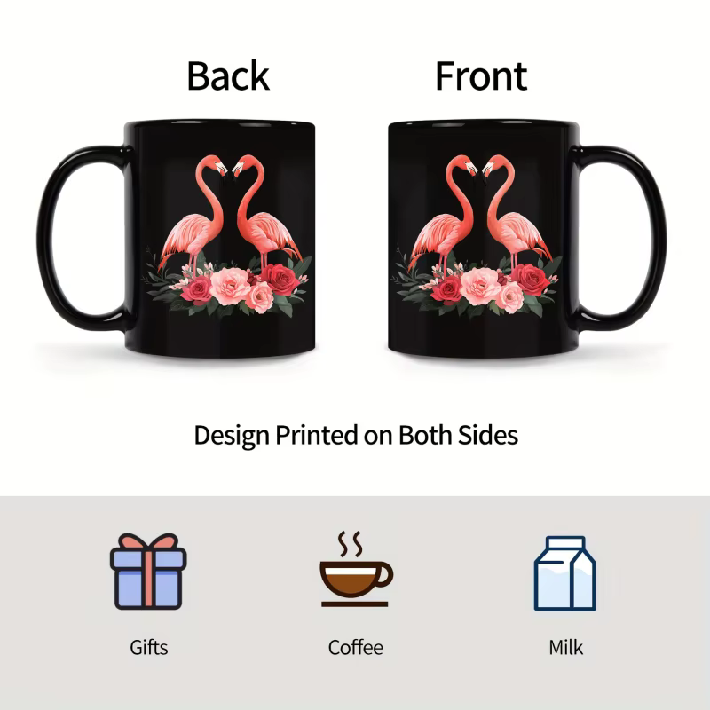 Tasse en céramique flamant rose