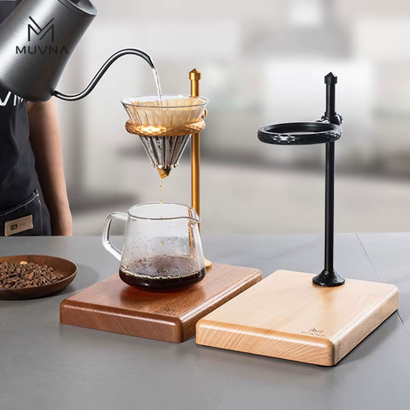 Support de filtre à café réglable avec base de brochure