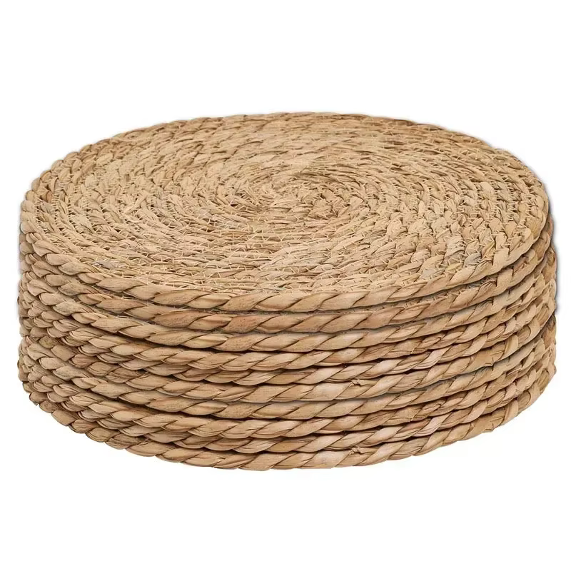 Napperons en rotin tissés à la main-tapis de table naturels résistants à la chaleur pour salle à manger