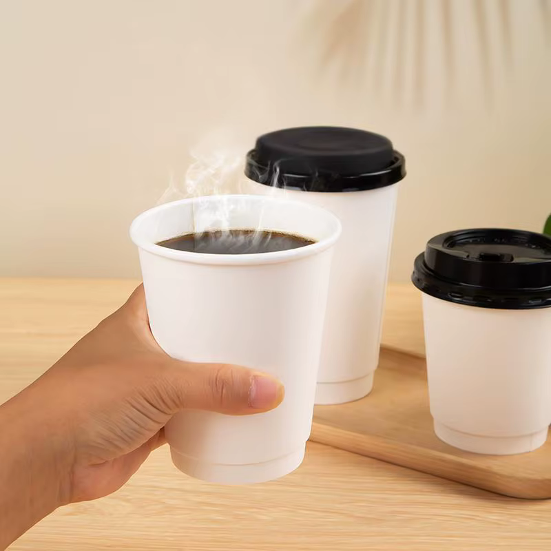 Tasses à Café à Double Paroi de 9oz et 1000 Pièces