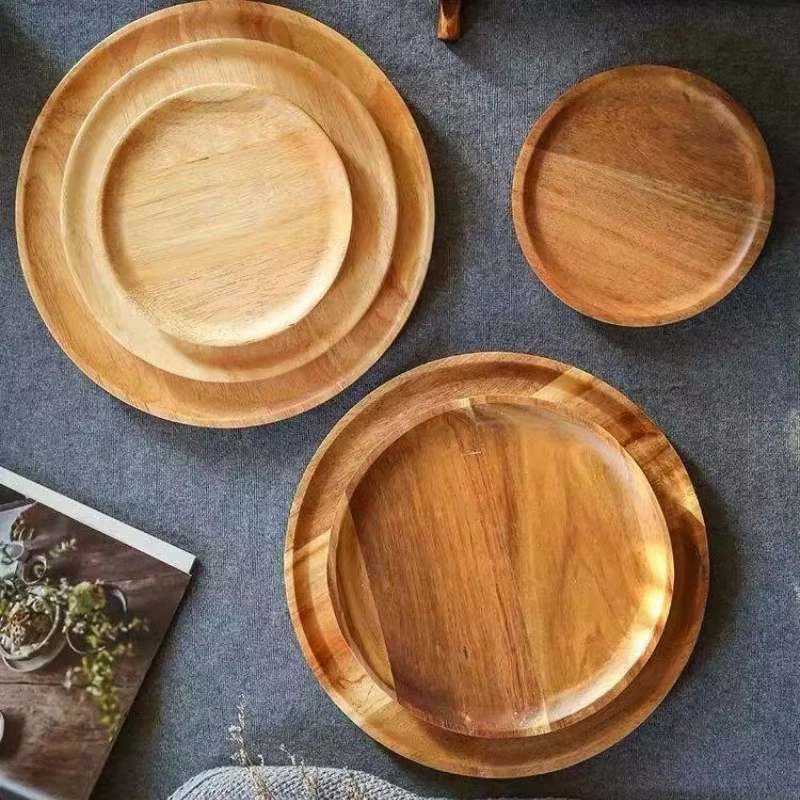 Plateaux décoratifs ronds de grande capacité