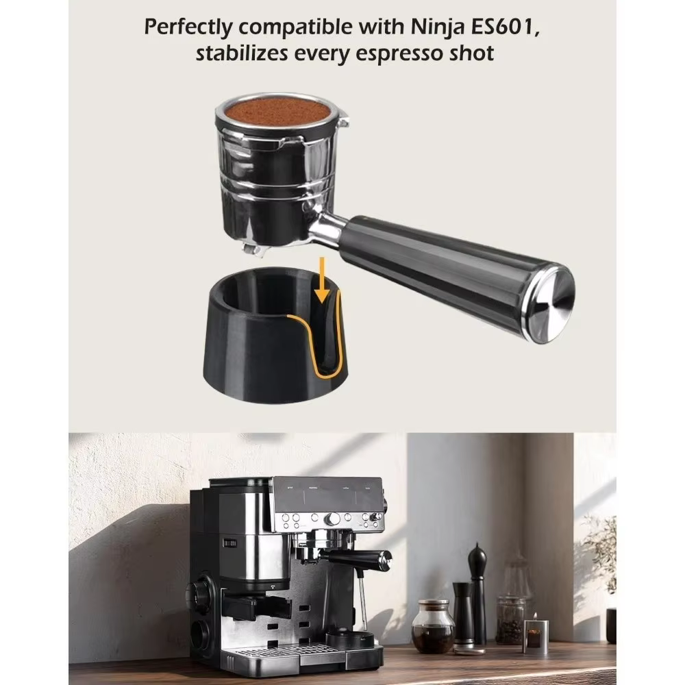 Base de tasseur à café 65E54A pour machine à expresso portable Ninja ES601/ES701 – Support de portafiltre de luxe pour un tassage optimal