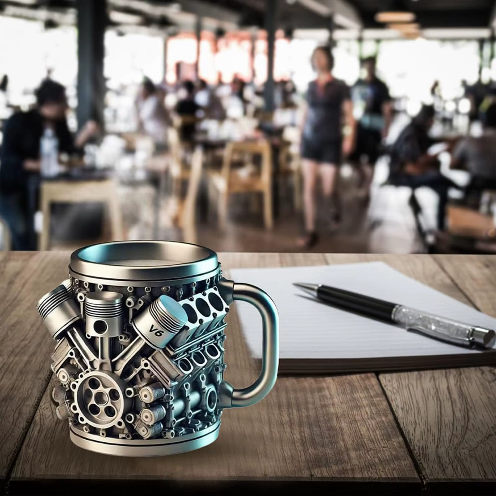 Tasse en acier inoxydable V8 et V6