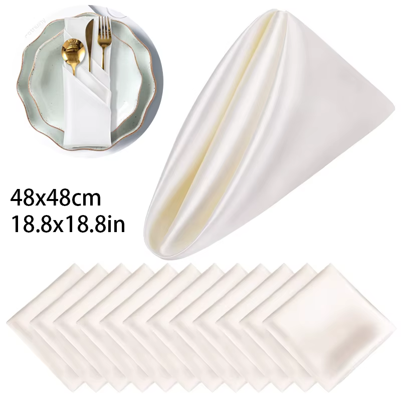 Serviettes de table en satin