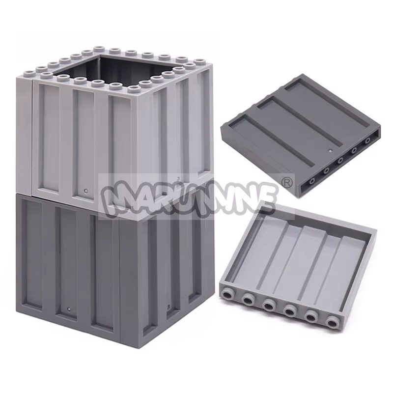 Marumine 30 pièces 23405 panneau 1x6x5 plaque ondulée MOC modèle Kit conteneur voiture piste accessoires briques de construction idée pièces