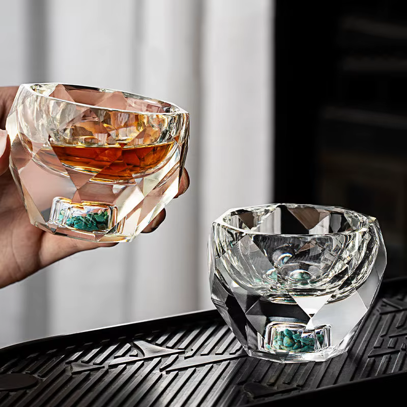 Verres à Shot en diamant à facettes de 50ML