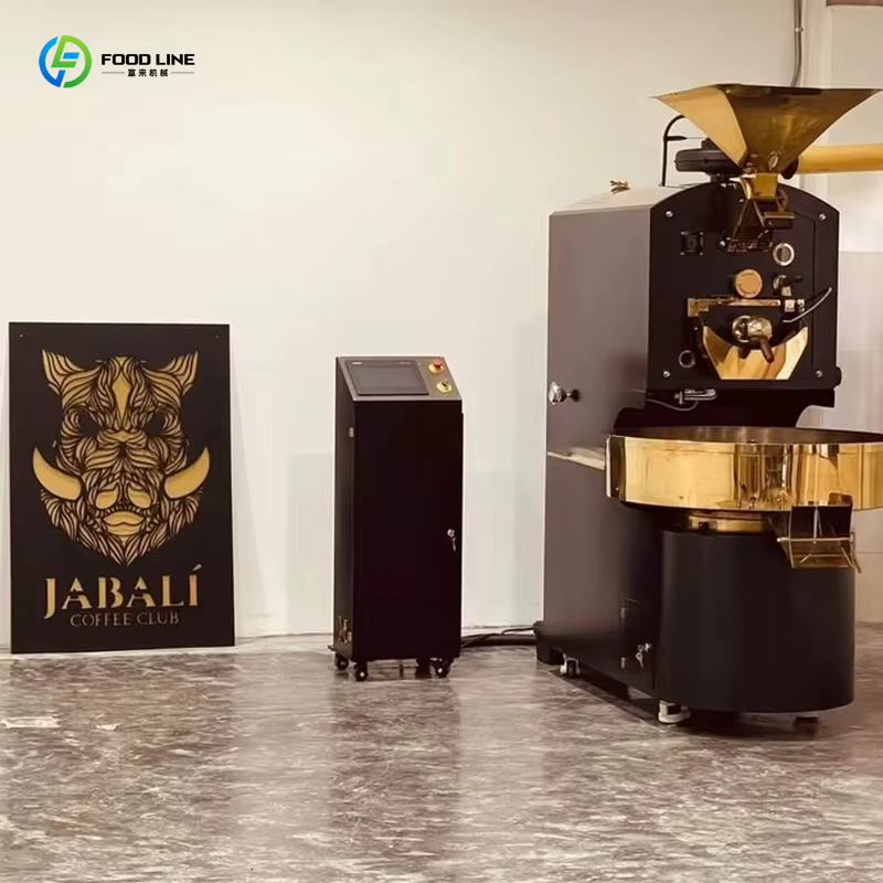 Torréfacteur à café personnalisé de 6 kg, 12 kg, 30 kg, machine à torréfier les grains de café commerciale