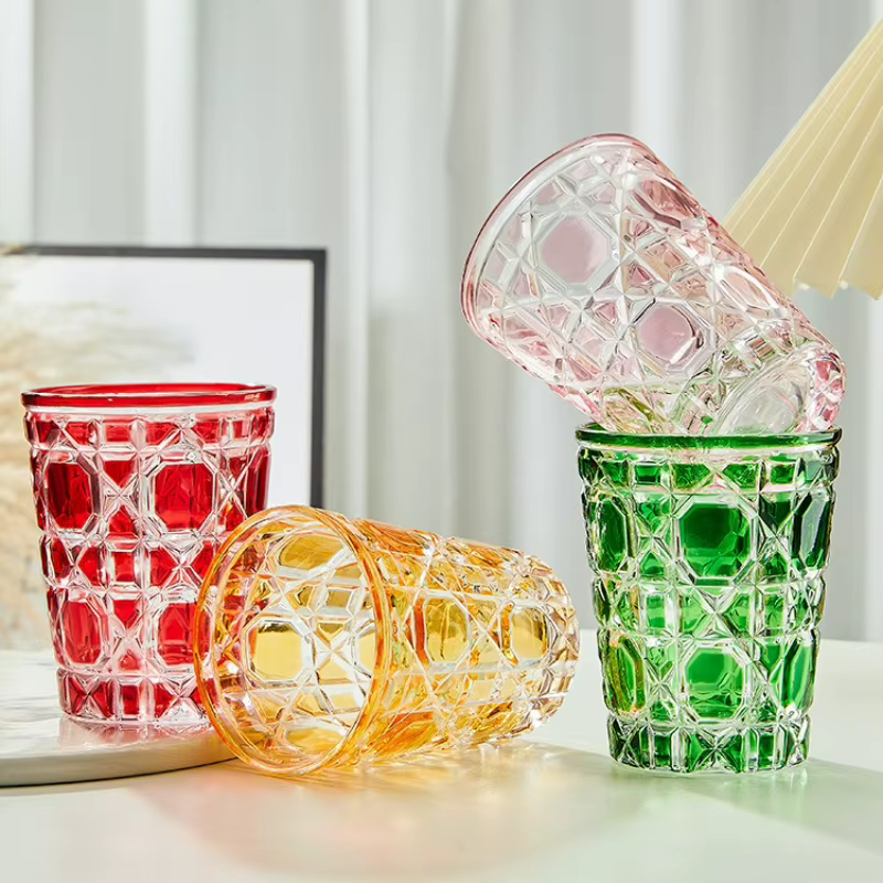 Verre à whisky en cristal coloré de Style européen