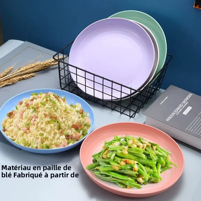 Assiette nordique en paille de blé