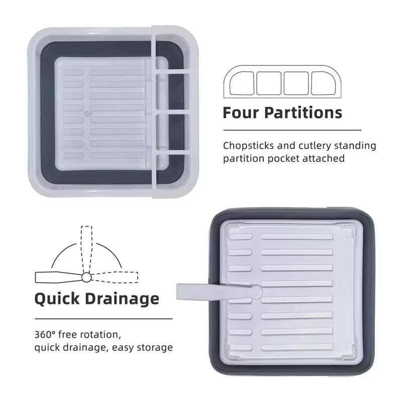 Égouttoir de cuisine pliable Portable pour vaisselle