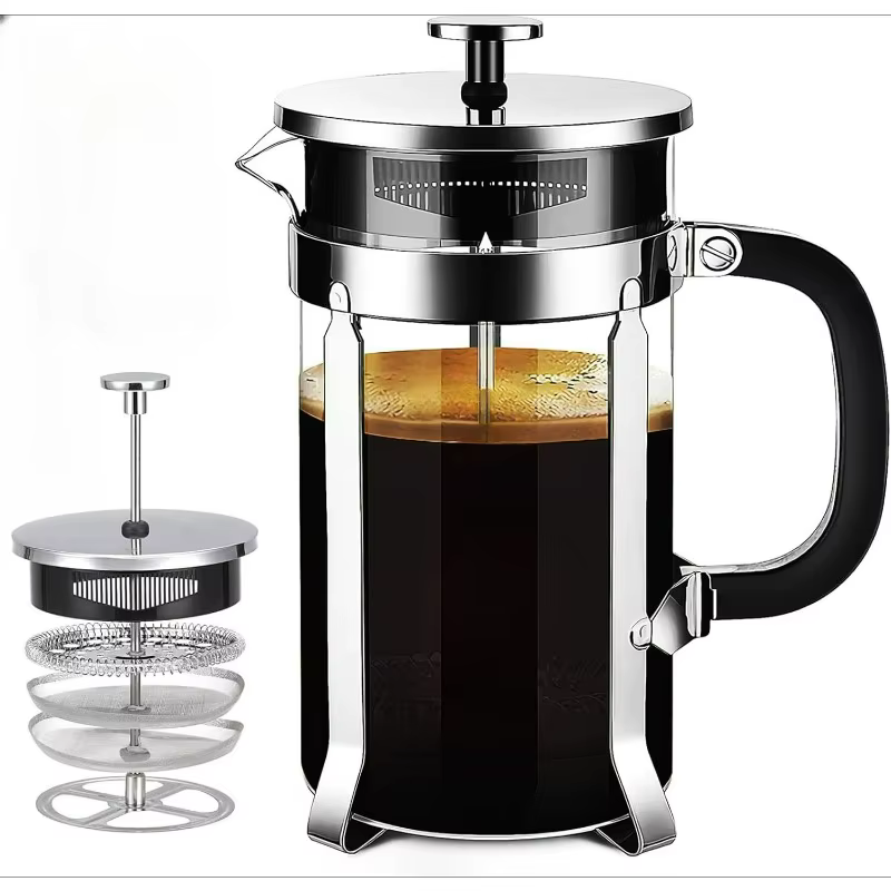 Cafetière à presse française en acier inoxydable