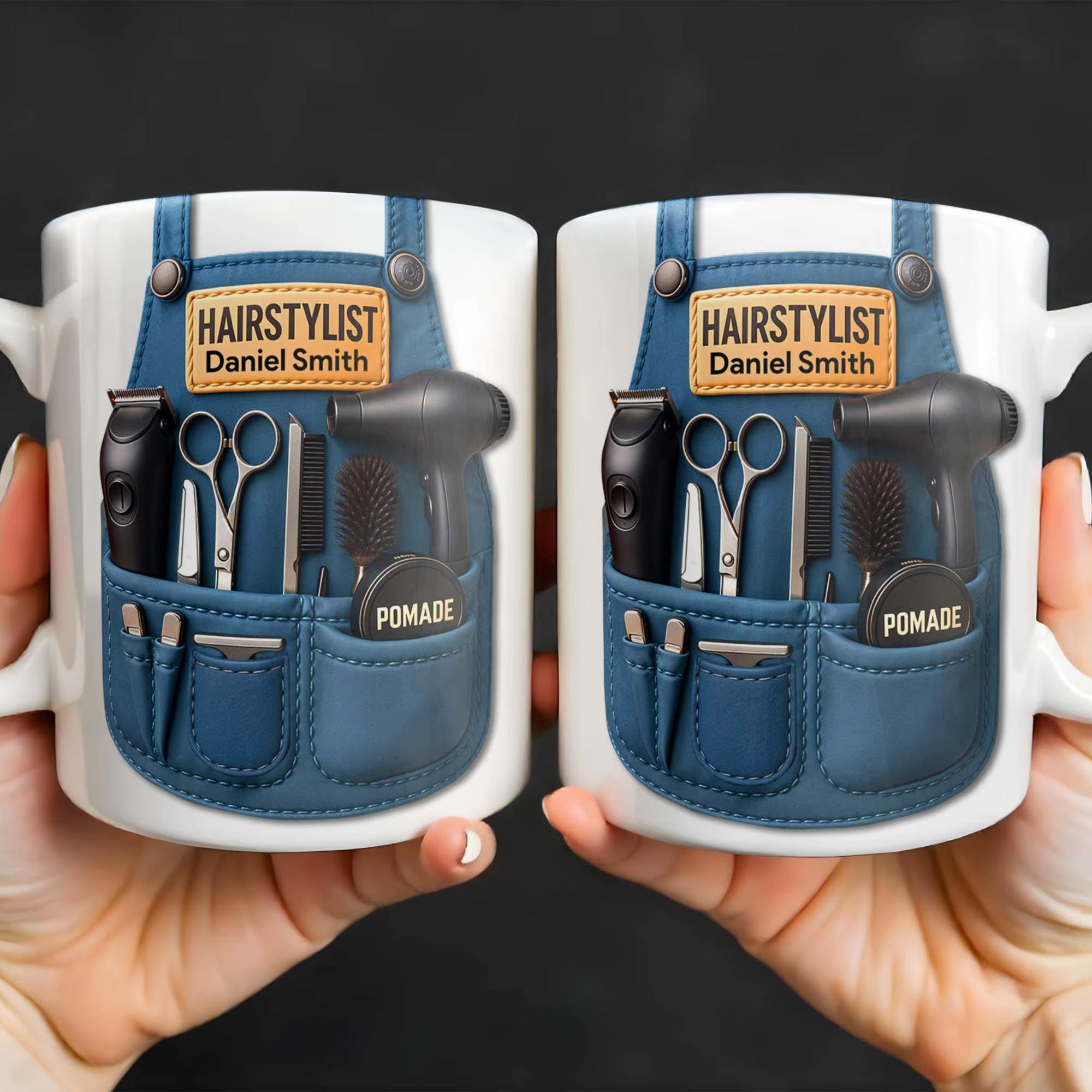 【2025 Nouveau】 Tasse à café personnalisée pour coiffeur