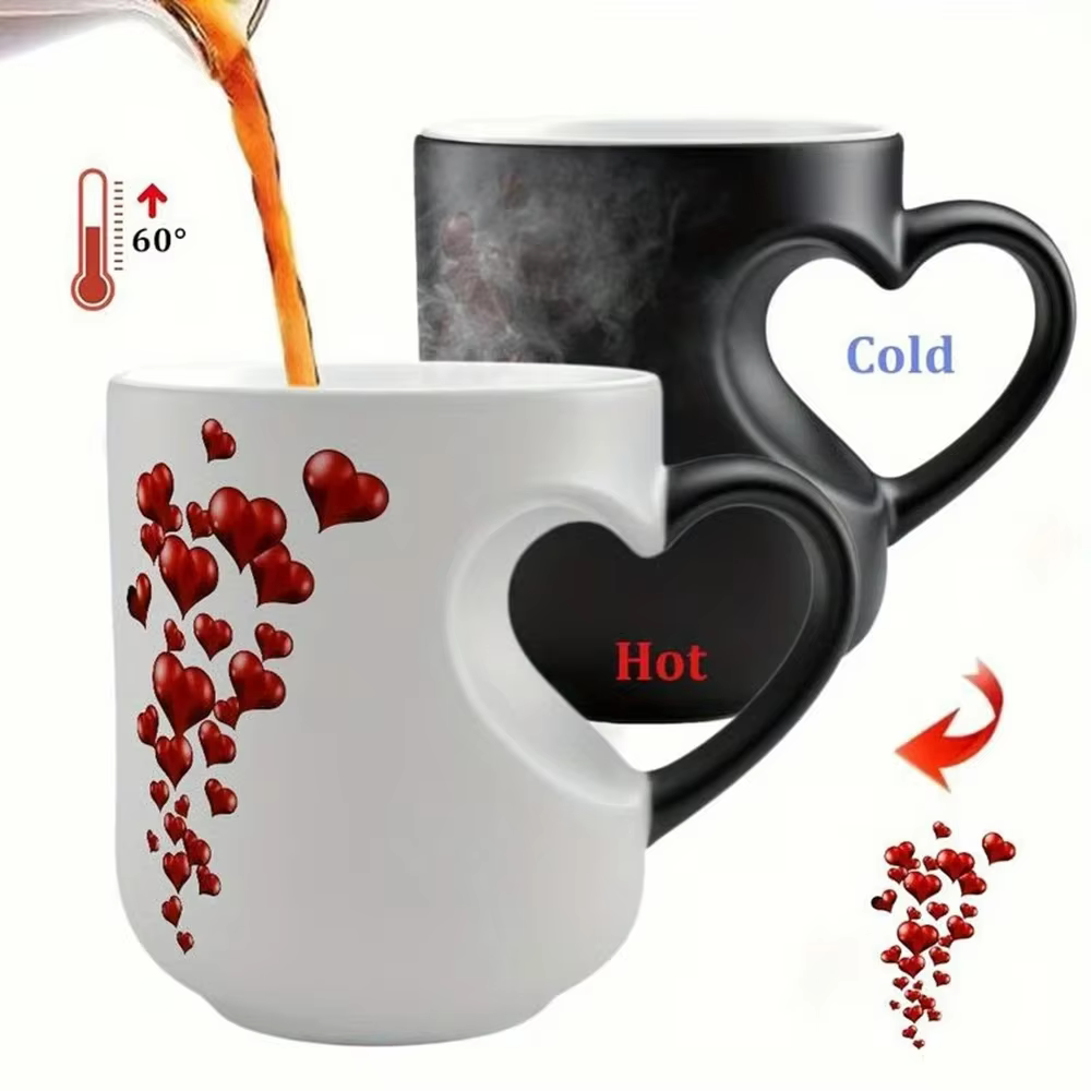 Tasse Magique Amusante à Changement de Couleur