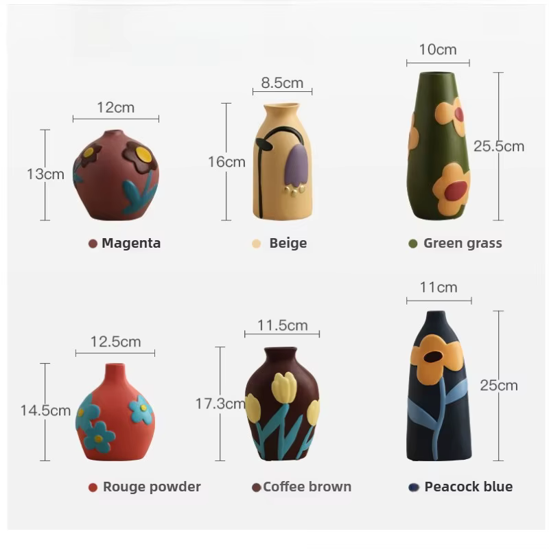 Vase en céramique de bureau