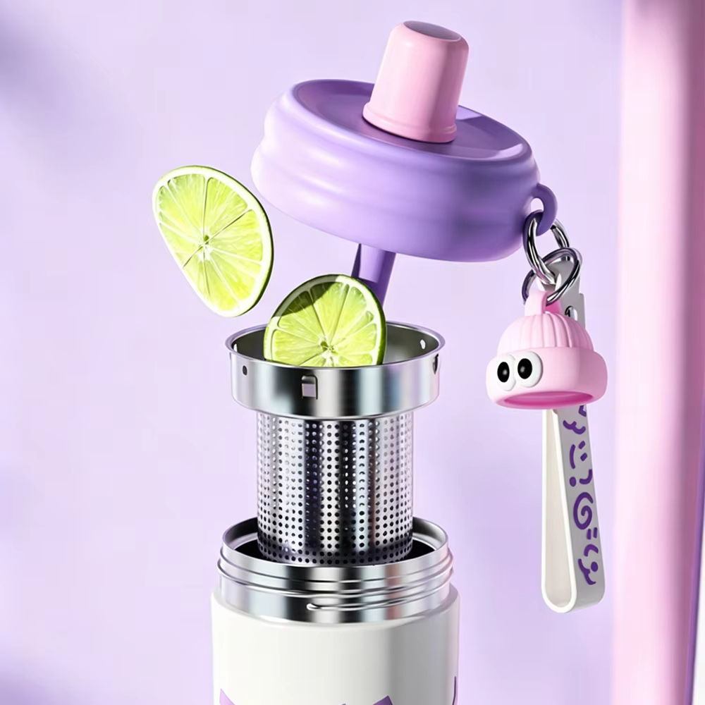 COOKER KING Tasse à paille en acier inoxydable 600 ml