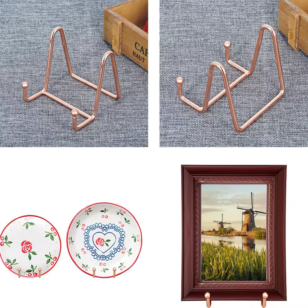 Support de Présentation Décoratif pour Assiettes et Plats en Métal – Présentoir de Table pour Objets Artistiques
