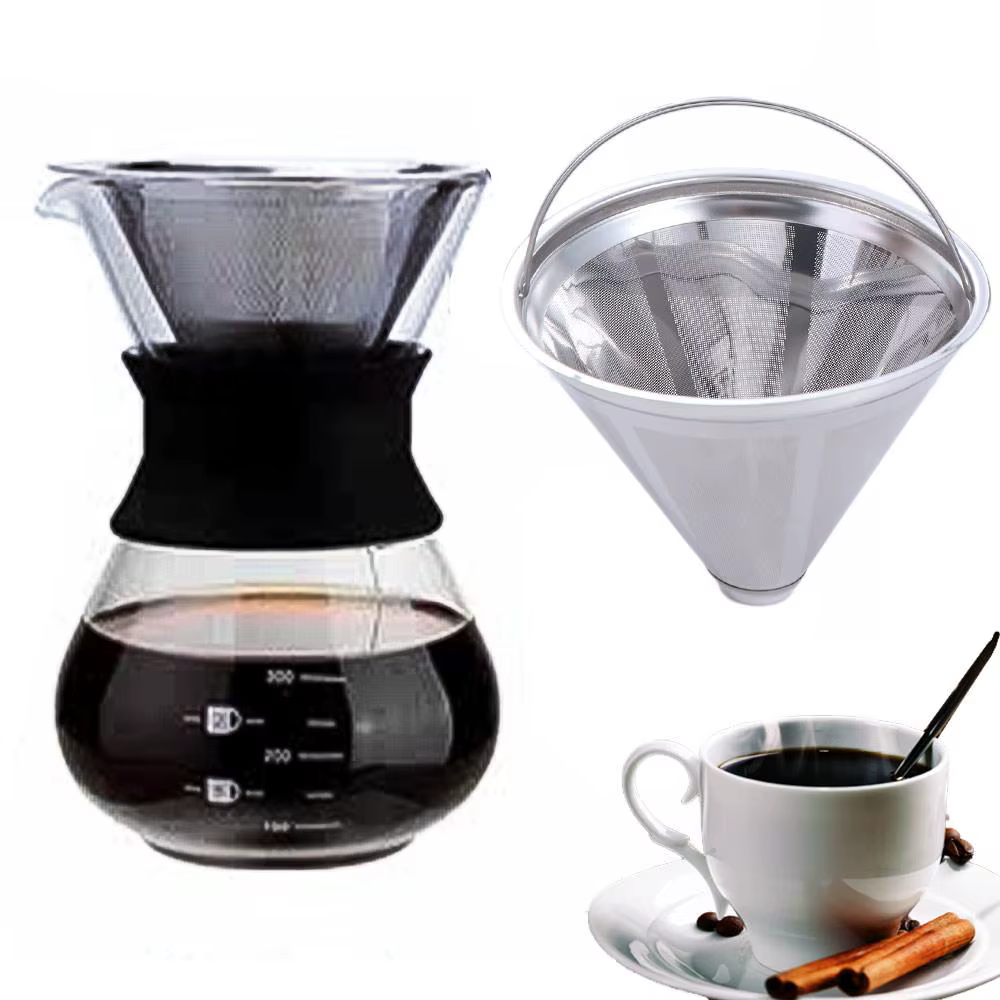 Filtre pour Machine à café goutte à goutte en acier inoxydable 304
