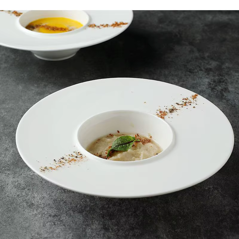 Assiette à dîner ronde en céramique