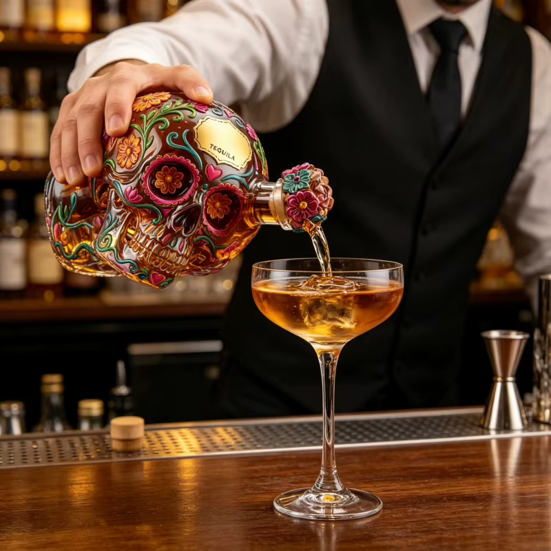 Carafe à whisky Sugar Skull