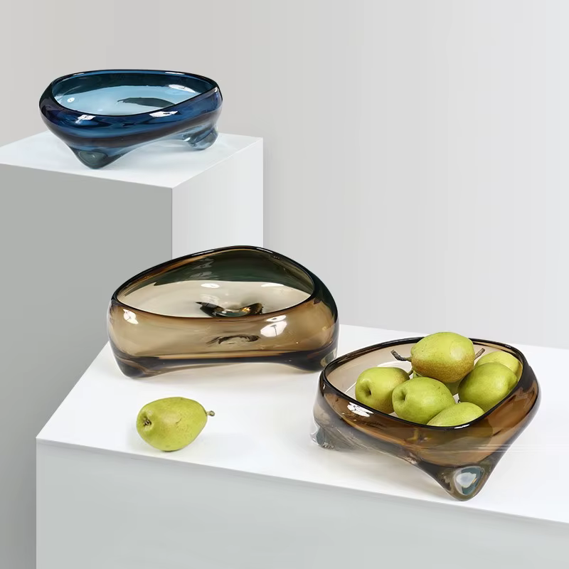 Plateau en verre Triangle géométrique