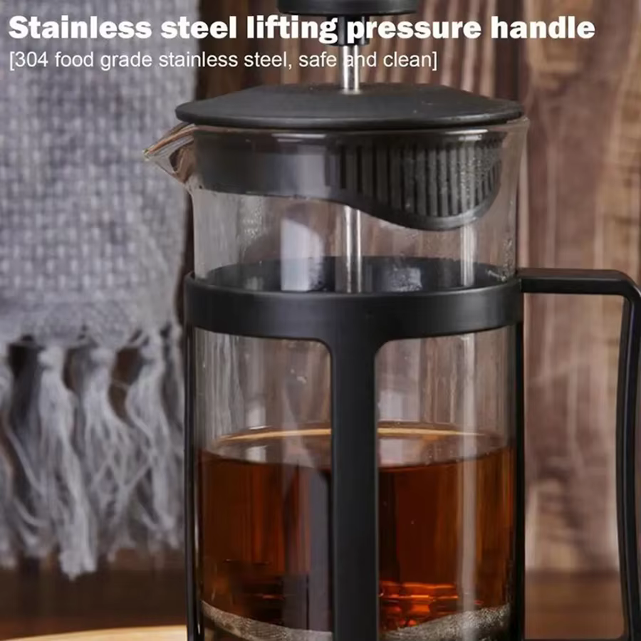 Cafetière à thé multifonctionnelle en acier inoxydable avec poignée
