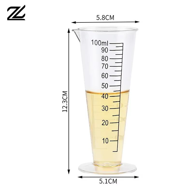 Tasse à mesurer en acrylique de qualité alimentaire de 100 ml avec balance – Sans BPA
