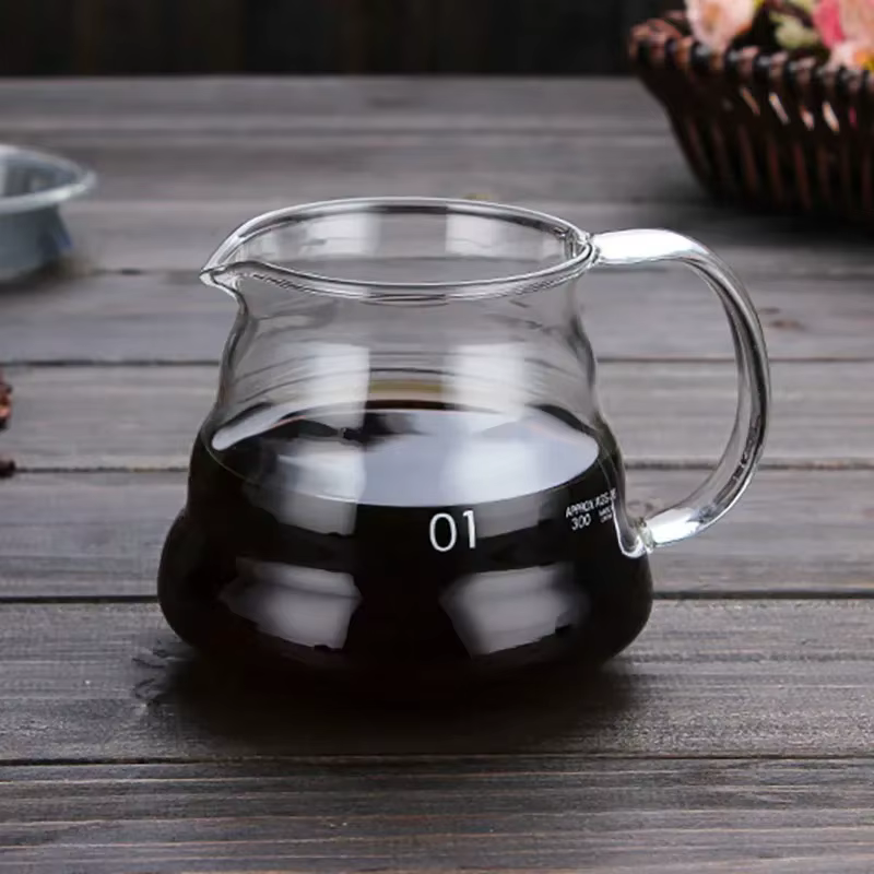 Leeseph-Carafe à café en verre transparent
