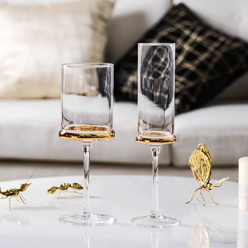 Verre à vin galvanisé gris fumé nordique