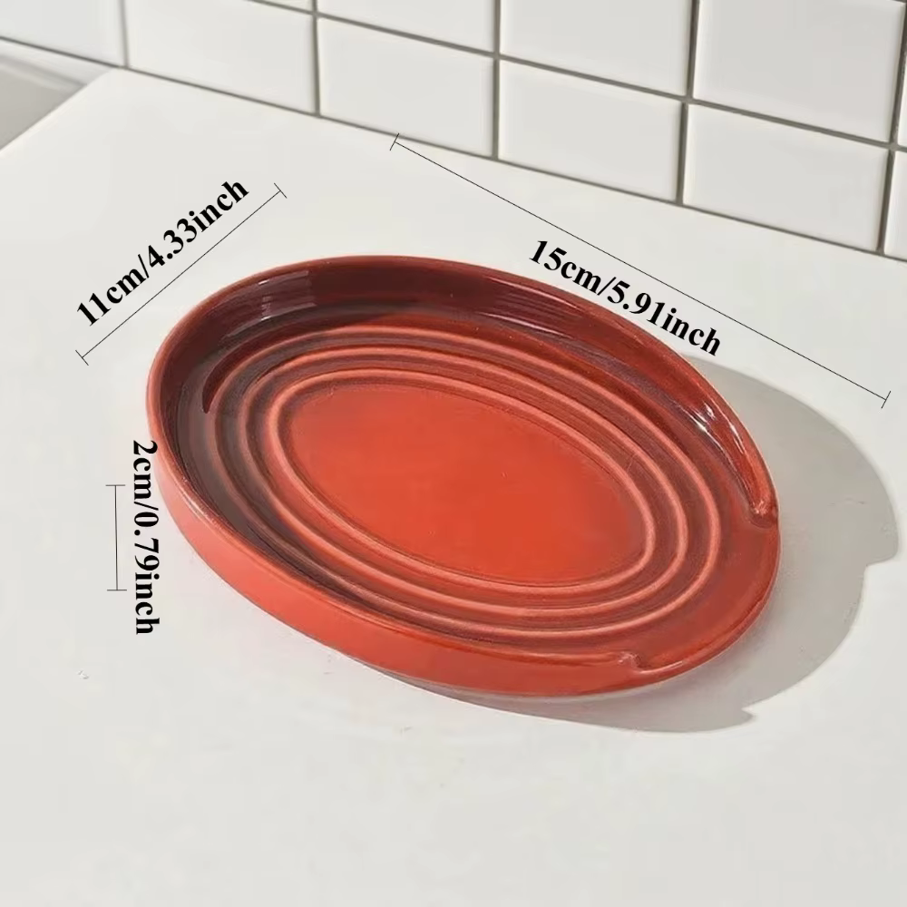 Repose-cuillère en porcelaine